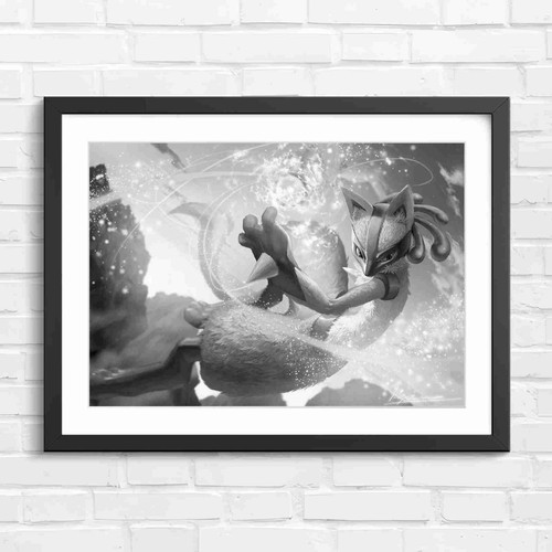 Blue mythical fox warrior - mythical,
