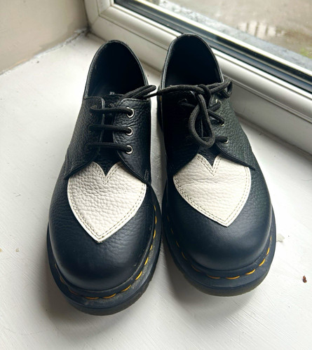 Martens black white - martens, black/white