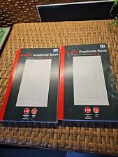 2 x Invoice Books A5 Duplicate 1-80 Numbered Pages Business Home Office