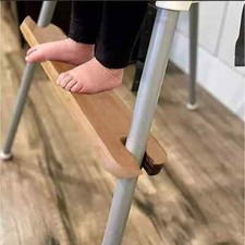 Highchair Footrest Easy Fit For IKEA Antilop Adjustable Height Solid Bamboo Uk