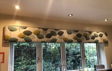 Hand Made Bespoke Pelmet & Roller Blind, Sanderson Fabric With Fittings