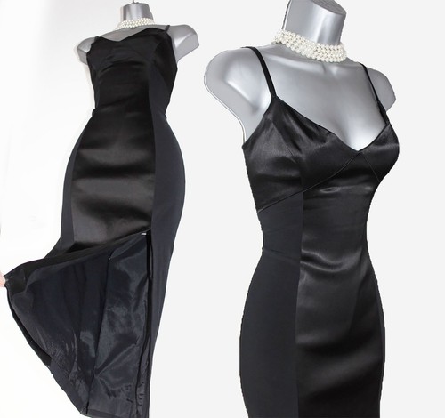 Karen millen uk8 black satin - uk8,