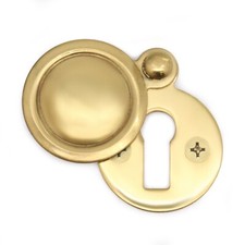 Keyhole Cover Brass Escutcheon