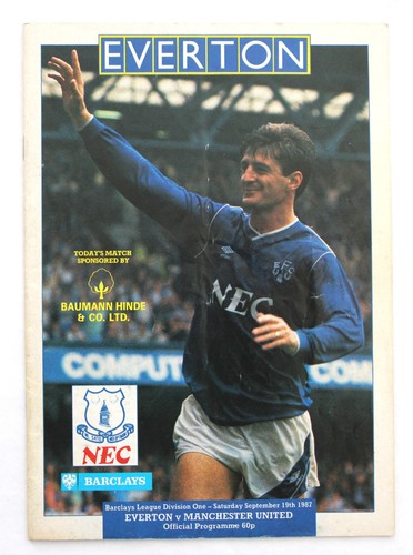 everton football programmes