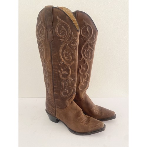 Stetson western tall leather - tall,