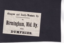 BIRMINGHAM FROM DUMFRIES -