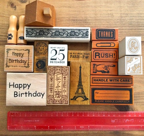 Job lot wooden - job, stamps
