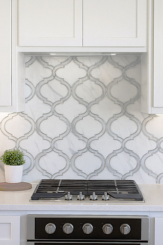 Silver white decor glossy - &,