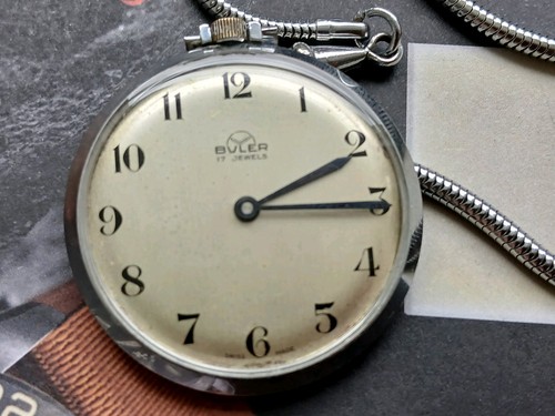 Buler jewelled pocket watch - buler, 17
