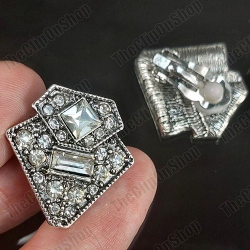Clip antique silver vintage - on,