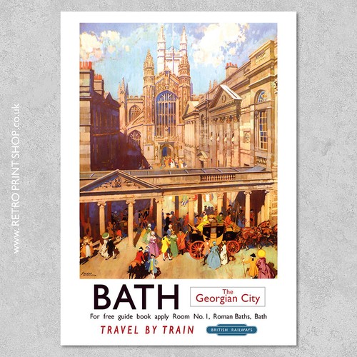 Bath poster railway - bath,