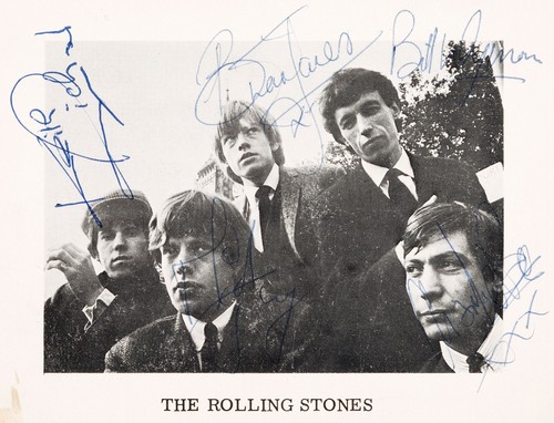 The rolling stones autographed - rolling,