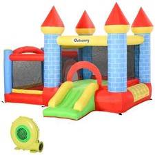 Bouncy Castle With Slide Pool