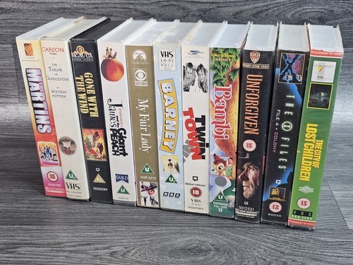 Vhs video tape bundle - vhs, 11×
