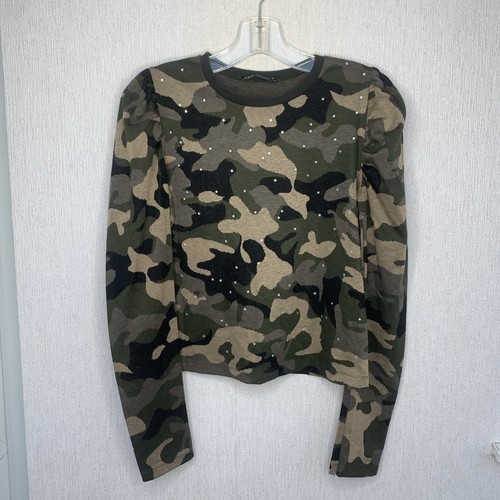 Zara jumper camouflage puff - camouflage,