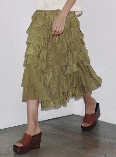 Zara woman midi skirt - skirt, with