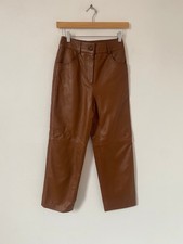 Women Leather Trousers Size 6