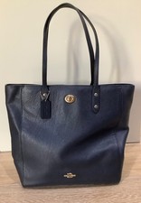 Coach ladies navy leather