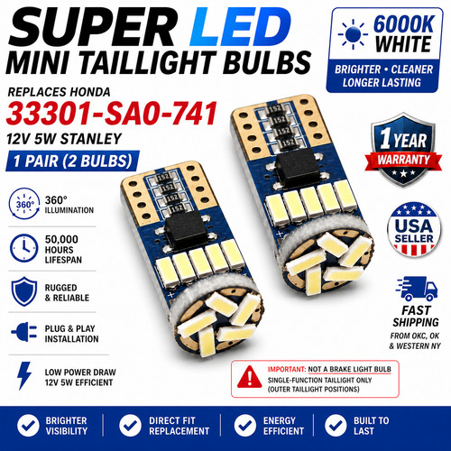 Pair mini led - rear, turn