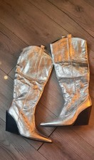 Y2k 90s Silver Metallic party