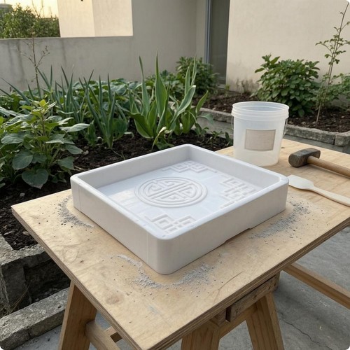 Garden edging mold - garden, raised