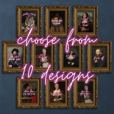 Neon Sign Altered Art Oil