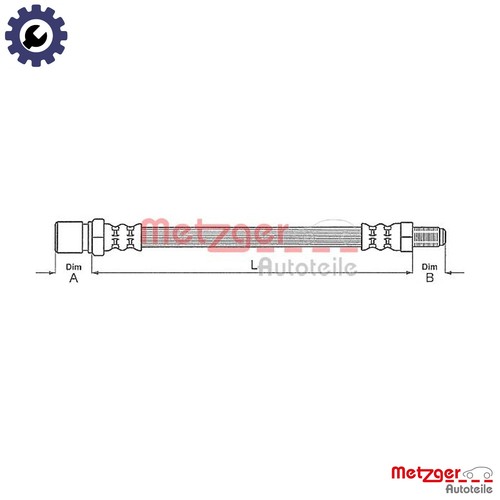 Brake hose 4111686 - brake,
