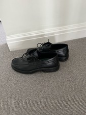 Men’s Shoes Size 12 In Black Faux Leather with Memory Foam Insoles New