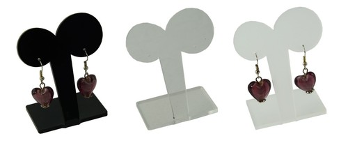 Acrylic circle earring stand - acrylic, t