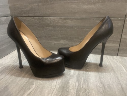 Ysl tribute black leather - leather, soft