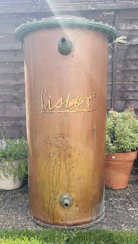 Antique lister copper engine - lister,