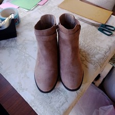 Papaya Suede Boots Size 7 With