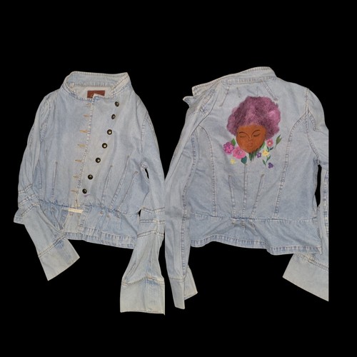 Handpainted denim vintage - handpainted,