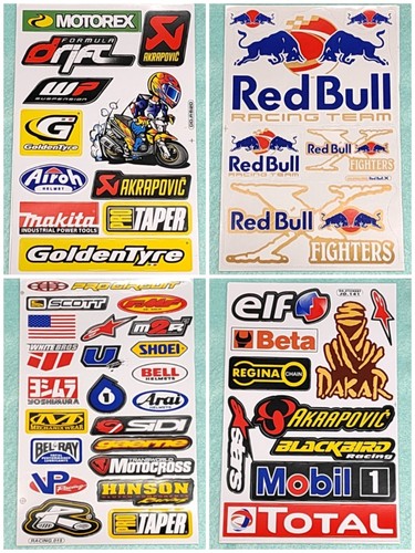 Pack racing stickers four - c,