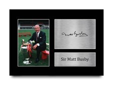 Sir Matt Busby Signed Man Utd