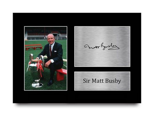 Sir matt busby signed - matt, man