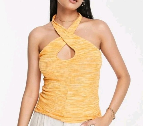 Vero moda orange halter - moda,