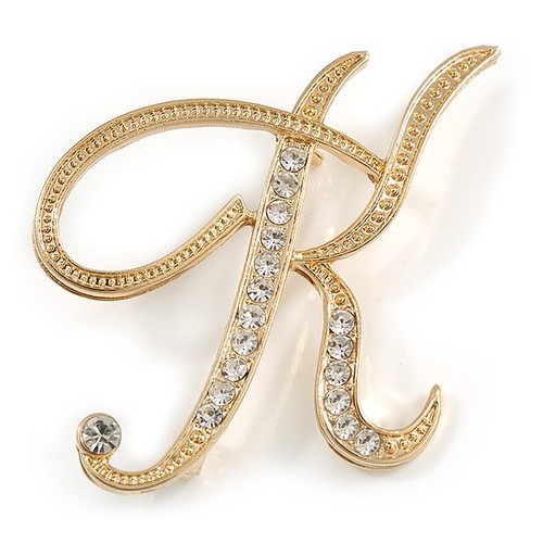 Clear crystal letter - crystal,