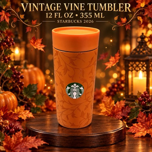 Starbucks vintage vine orange - starbucks,