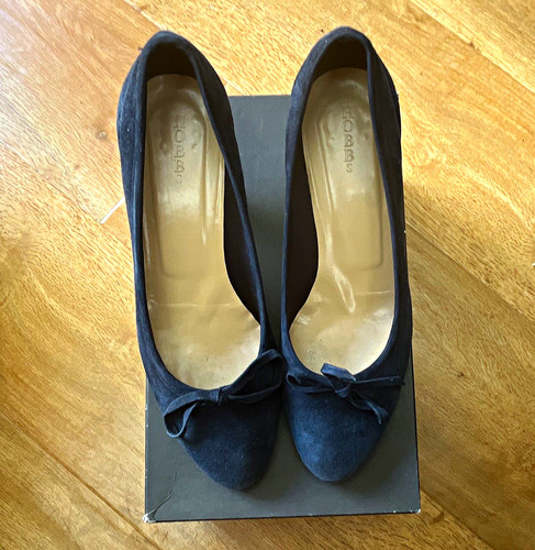 Hobbs navy suede court - hobbs, shoes