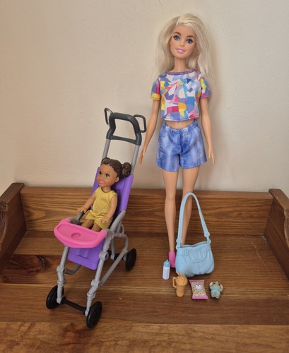 Barbie mum and baby playset - barbie,