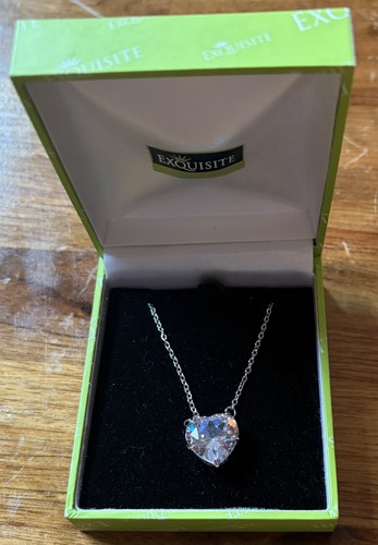 Heart crystal pendant - crystal, necklace