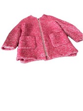 Zara Coral and White Marl Coat