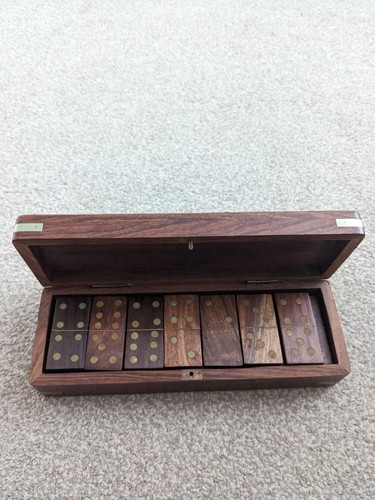 Wooden vintage dominoes - wooden,