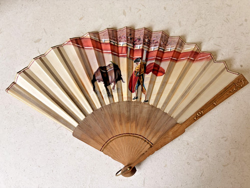 Vintage spanish fan boxed - vintage,