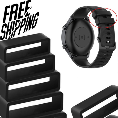Black rubber watch - rubber, strap
