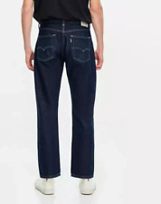 Perfect mens LEVIS SILVER TAB STRAIGHT JEANS size W30 L32 A3666-0001 Dark Indigo