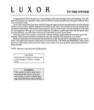 1997 Winnebago Luxor Motor Home Owners Manual User Guide Coil Bound