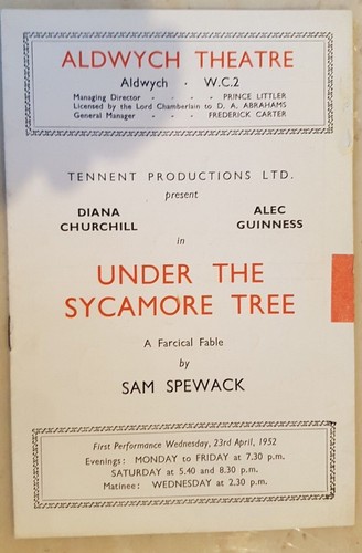 Theatre programme under the - programme-,