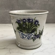 Vintage Crackle Glaze Planter